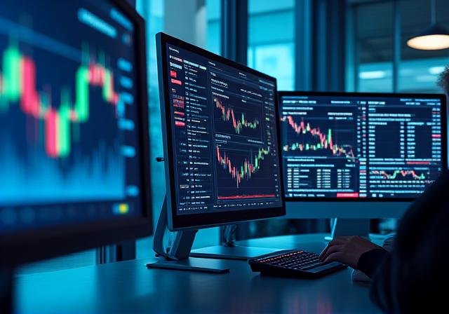 Financial data visualization and market analysis dashboard